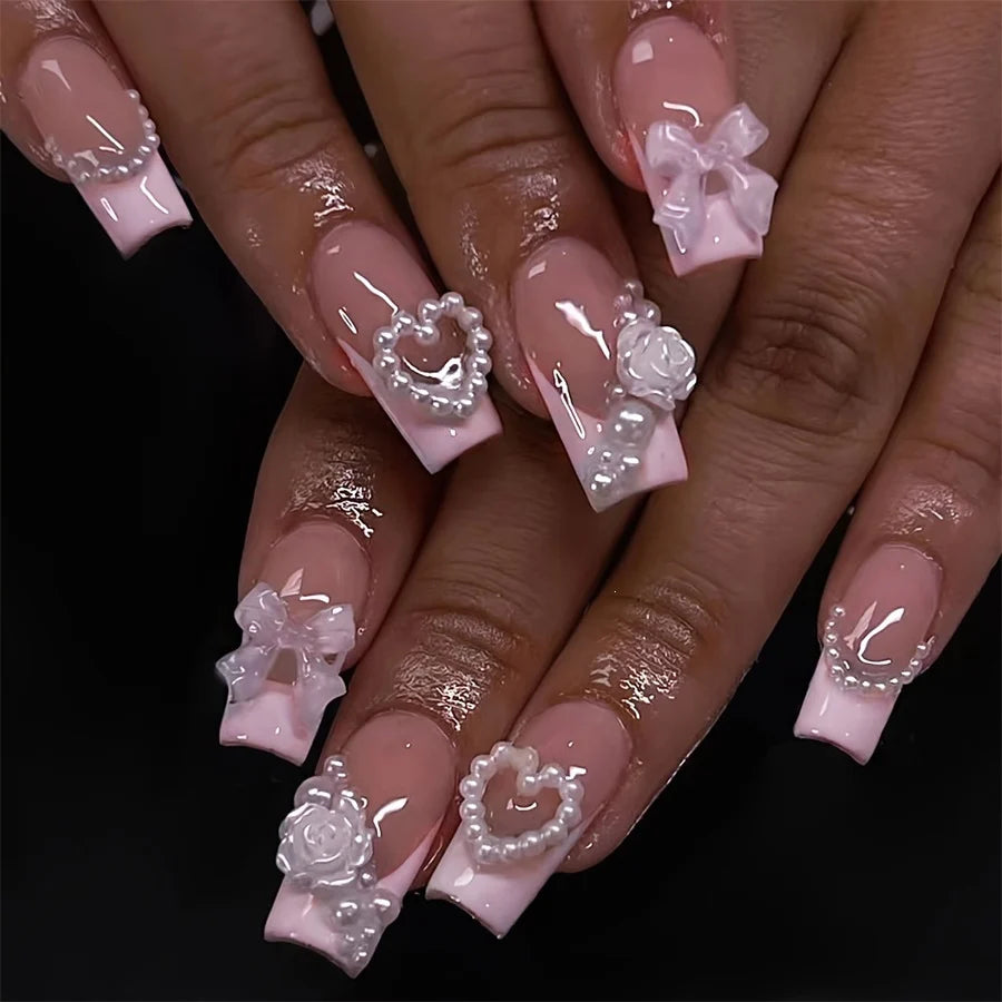 Press-On Nail Set Ombre Gradient Easy Application