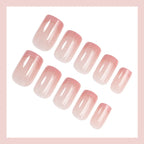 Press-On Nail Set Ombre Gradient Includes Adhesive