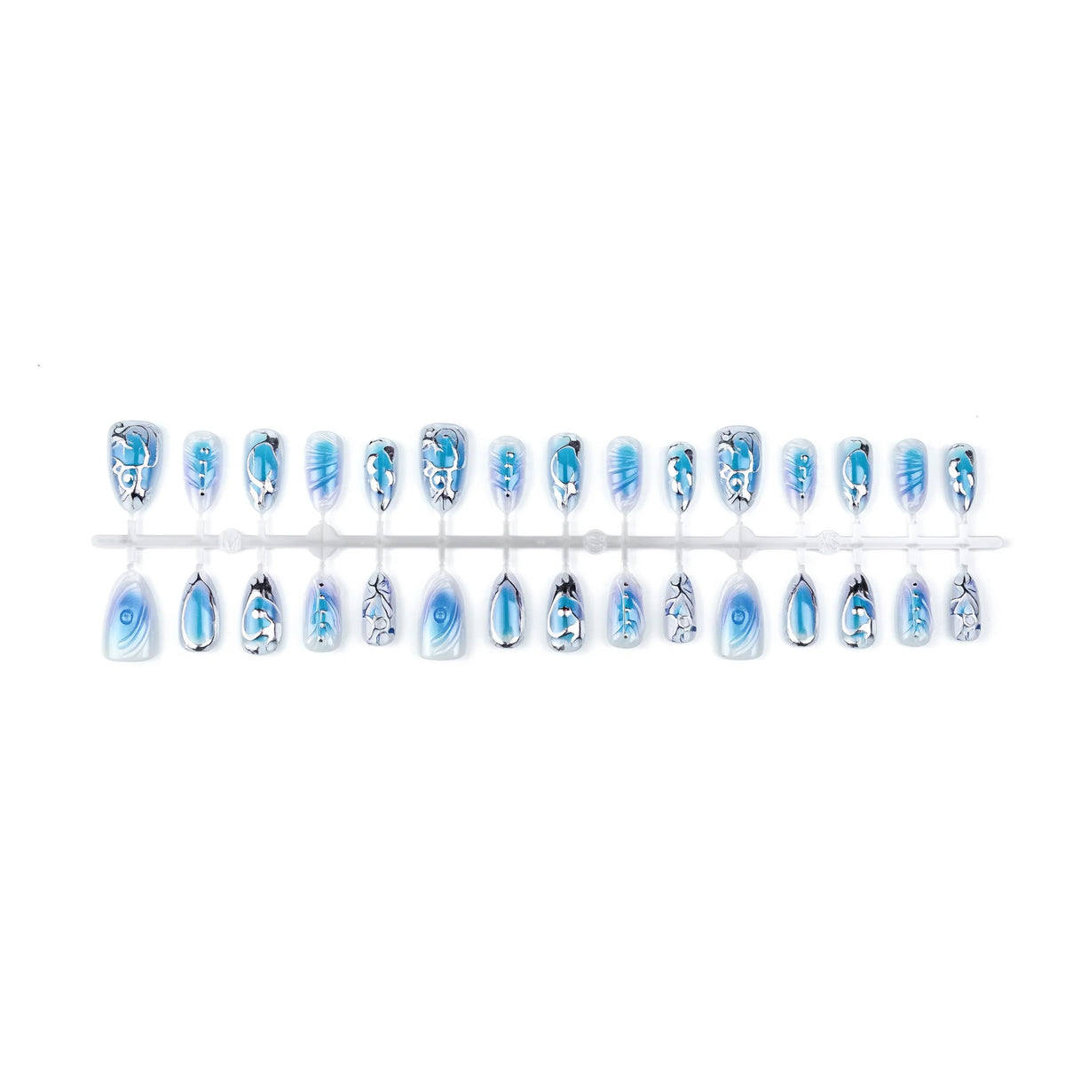 Press-On Nail Set Pearl Embellished Easy Application Reusable