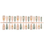 Press-On Nail Set Pearl & Marble Designs