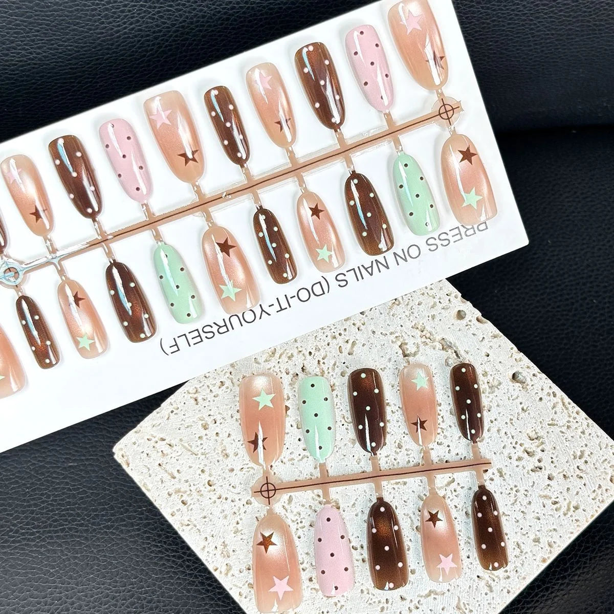 Press-On Nail Set Peel-And-Stick Reusable & Durable