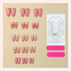 Press-On Nail Set Reusable Floral & Modern Designs
