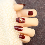 Press-On Nail Set Rhinestone Accents & Glue-Free