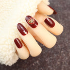 Press-On Nail Set Rhinestone Accents & Glue-Free