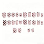 Press-On Nail Set Self-Adhesive Dots & French Tips