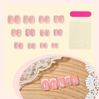 Press-On Nail Set Self-Adhesive & Sparkling Designs