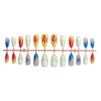 Press-On Nail Set Shell Art Easy Apply Multiple Sizes