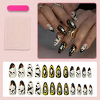 Press-On Nail Set Spooky Designs Easy Application