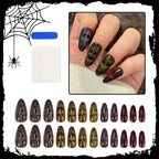 Press-On Nail Set Spooky Designs Easy Application
