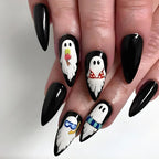 Press-On Nail Set Spooky Designs Easy Application