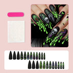 Press-On Nail Set Spooky Designs Easy Application