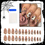 Press-On Nail Set Spooky Designs Easy Application