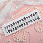 Press-On Nail Set Star & Bow Designs
