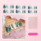 Press-On Nail Set Stylish Mixed Designs Quick Application