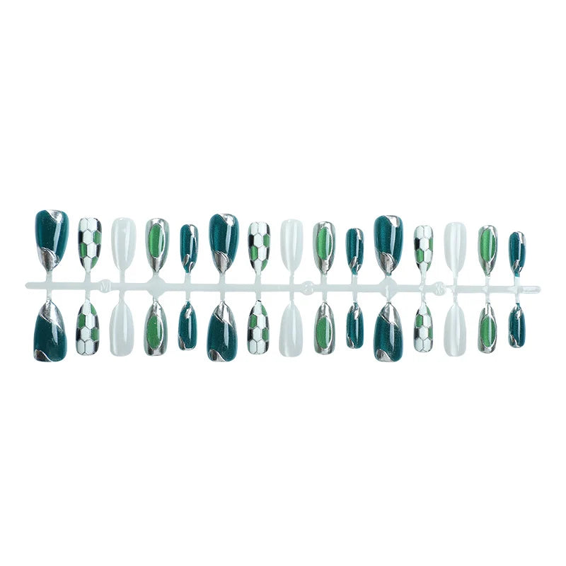 Press-On Nail Set Stylish Mixed Designs Quick Application