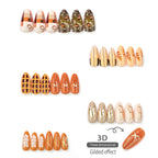 Press-On Nail Set Ten Designs Easy Application Long-Lasting