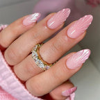 Press-On Nail Set Textured Finish Easy-Apply & Long-Lasting