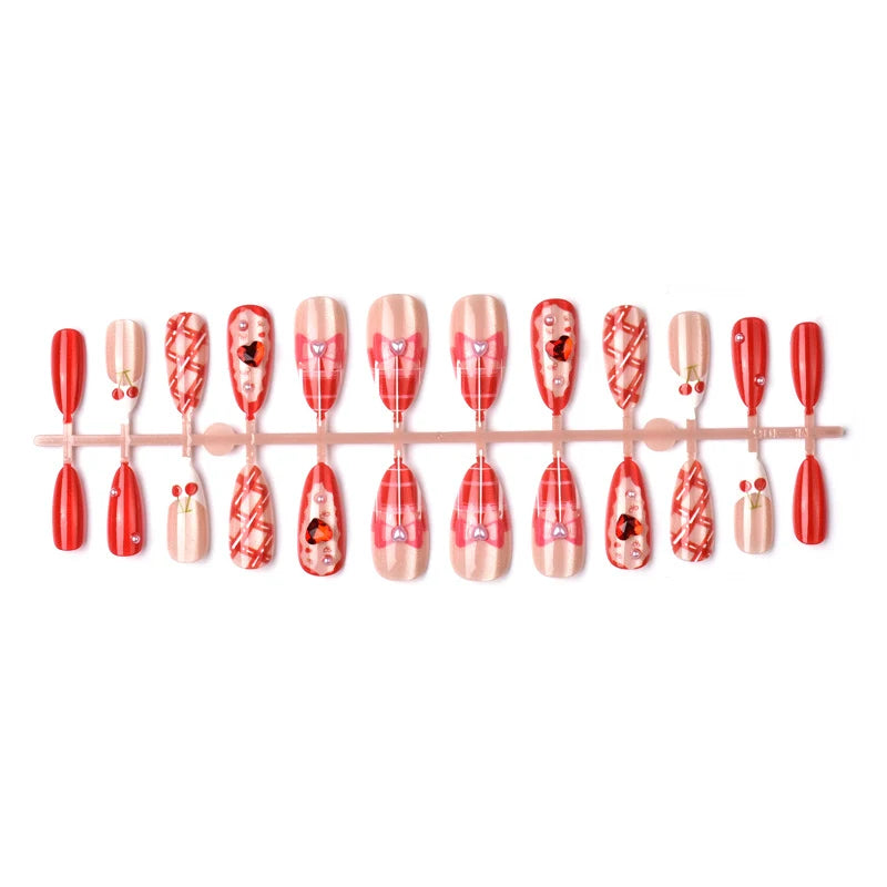 Press-On Nail Set Themed Designs Easy Application