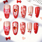 Press-On Nail Set Themed Designs Easy Application