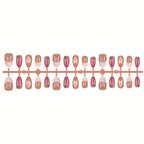 Press-On Nail Tips Artistic Designs Reusable & Easy Application