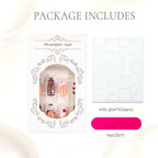 Press-On Nail Tips Artistic Swirl Design Easy Application