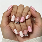 Press-On Nail Tips Polka Dot & Striped Easy Application