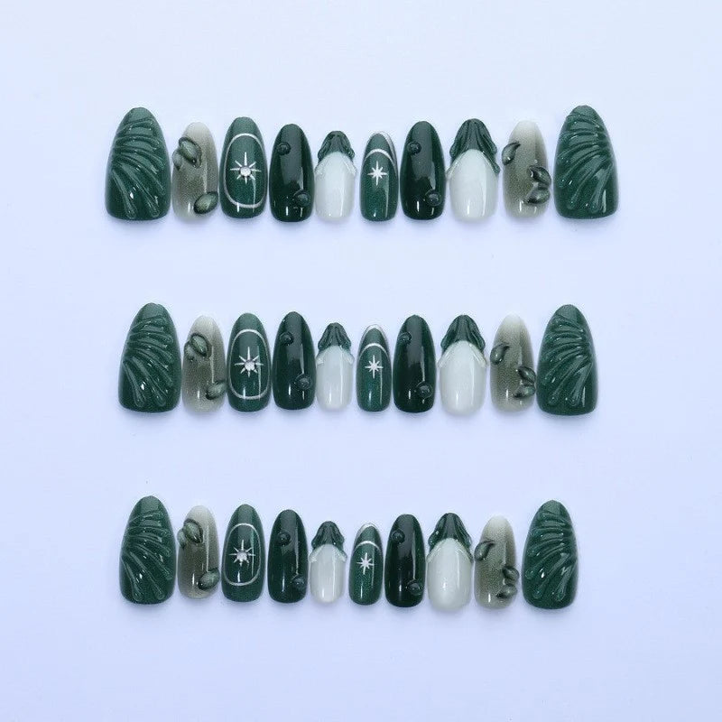 Press-On Nails 3D Resin Self-Adhesive & Reusable