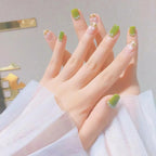 Press-On Nails Acrylic Floral Design Easy Apply