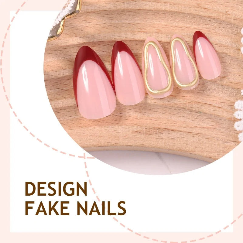Press-On Nails Acrylic Self-Adhesive Multiple Sizes