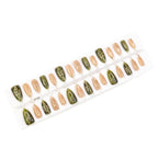 Press-On Nails Celestial Gold Accents Quick-Apply & Reusable