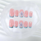 Press-On Nails Delicate Floral Multiple Sizes