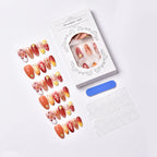 Press-On Nails Fall Floral Reusable & Comfortable Fit