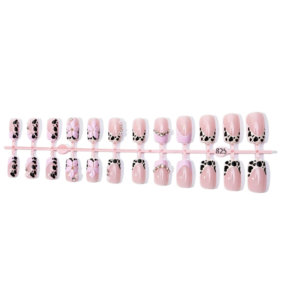 Press-On Nails Floral & Abstract Designs Easy Application