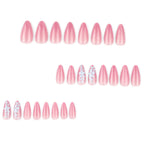 Press-On Nails Floral Design Easy Application