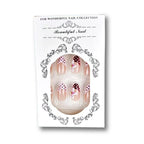Press-On Nails Floral & Dotted Designs Reusable Multiple Sizes