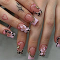Press-On Nails Floral & Patterned Glue-Free Reusable