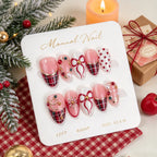 Press-On Nails Floral & Rhinestone 24-Piece