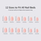 Press-On Nails Floral Rhinestone Long-Lasting