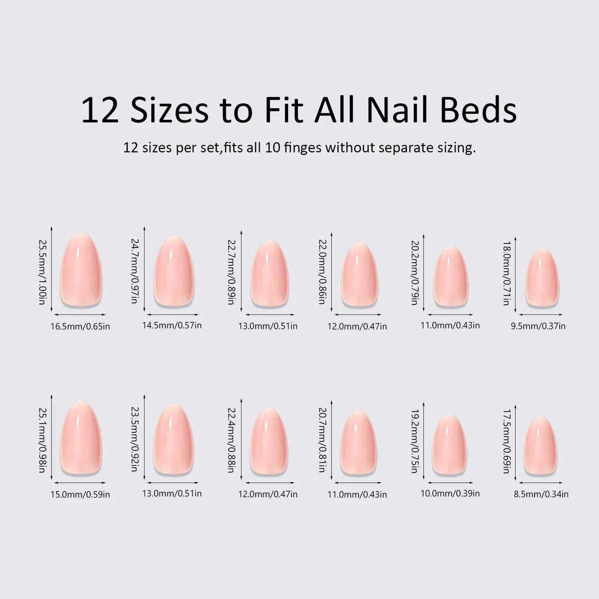 Press-On Nails Floral Rhinestone Long-Lasting