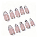 Press-On Nails Glitter & Intricate Designs Easy Apply