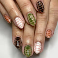 Press-On Nails Handcrafted Patterned Glossy Finish