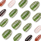 Press-On Nails Handcrafted Patterned Glossy Finish