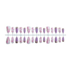 Press-On Nails Marble Design Peel & Stick Reusable