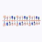 Press-On Nails Ocean-Inspired Reusable Easy Application