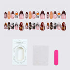 Press-On Nails Playful Artistic Designs Easy Application