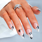 Press-On Nails Reusable Glitter Set Glue & File