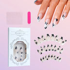 Press-On Nails Reusable Glitter Set Glue & File