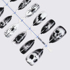 Press-On Nails Spooky Halloween Designs Easy Application