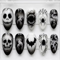 Press-On Nails Spooky Halloween Designs Easy Application