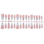 Press-On Nails Starry Design Reusable Easy Application
